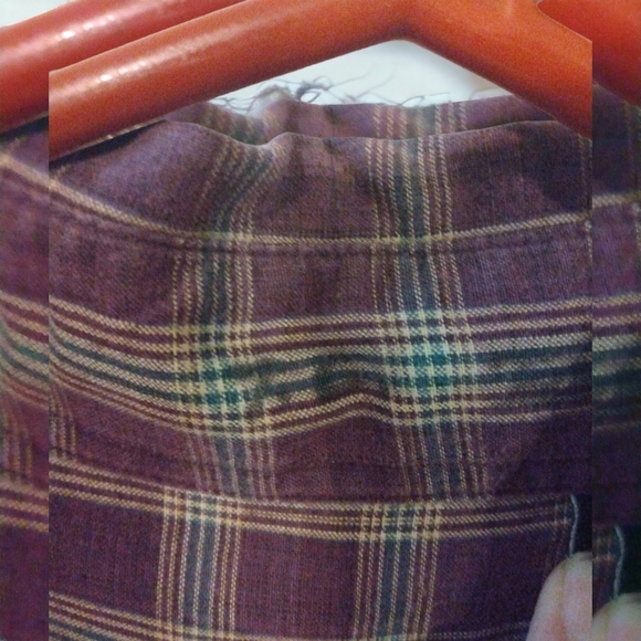 Jos A Bank Button Down Purple Plaid w. Pocket Lightweight Casual Comfortable XXL - Picture 7 of 7